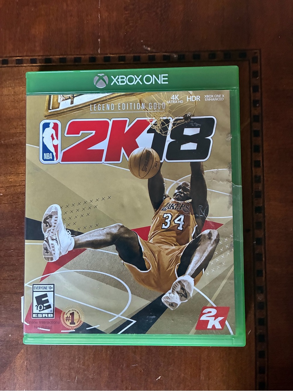 NBA 2K18 (Xbox One) Game Disc in Bright Green Case - no manual